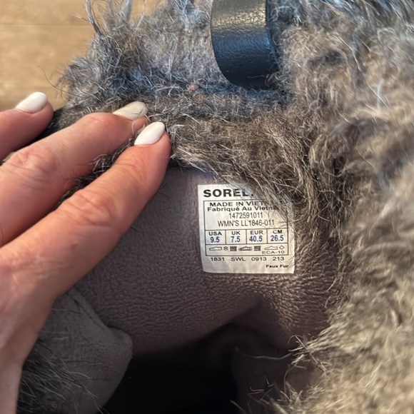 Sorel Joan of Arctic black Winter waterproof boots sz 9.5 - Picture 8 of 8